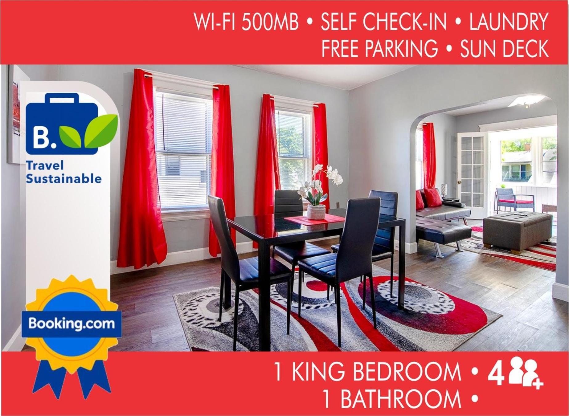 The Rubi Lounge - Spacious Brooklyn Centre Modern Escape Near Downtown With Parking, 300Mb Wifi & Self Check-In Cleveland Esterno foto